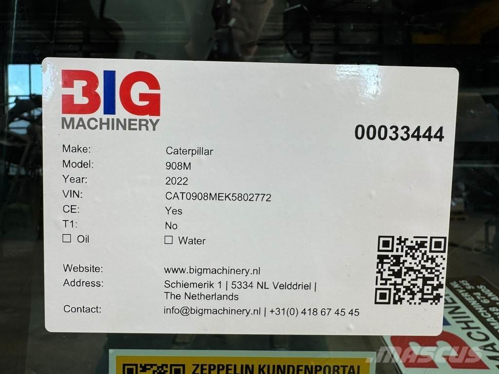 CAT 908M Naudoti ratiniai krautuvai