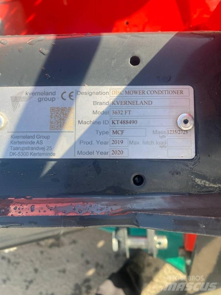 Kverneland 3632Ft Formuojančios žoliapjovės