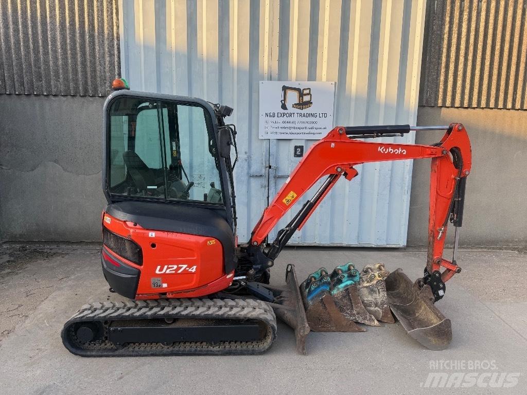 Kubota U 27 Mini ekskavatoriai < 7 t