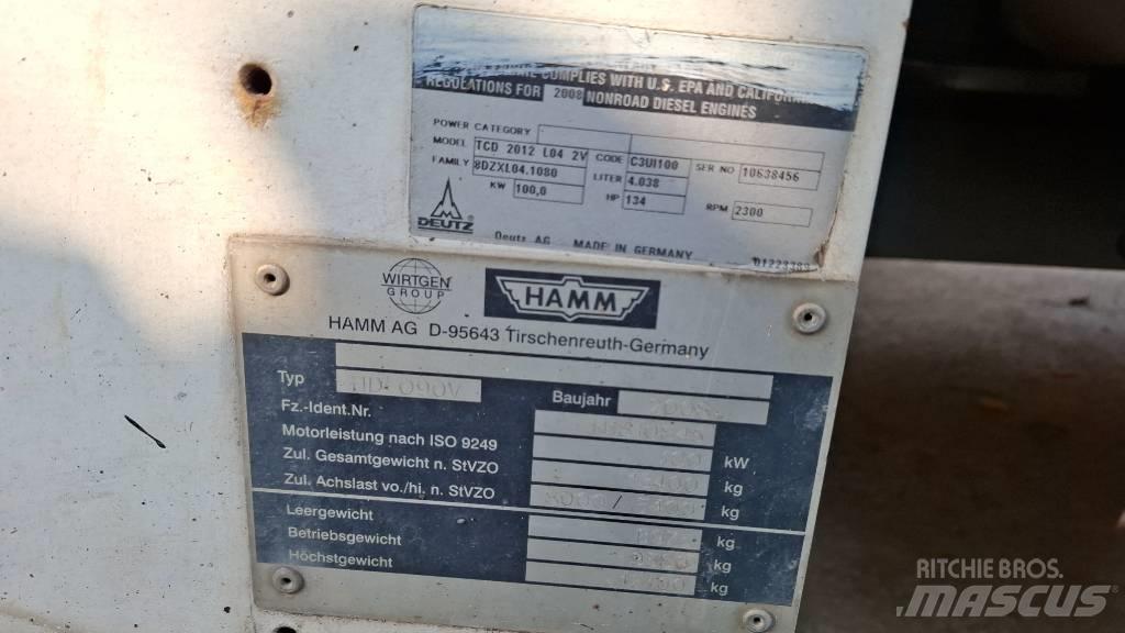 Hamm HDO 90 V Porinių būgnų volai