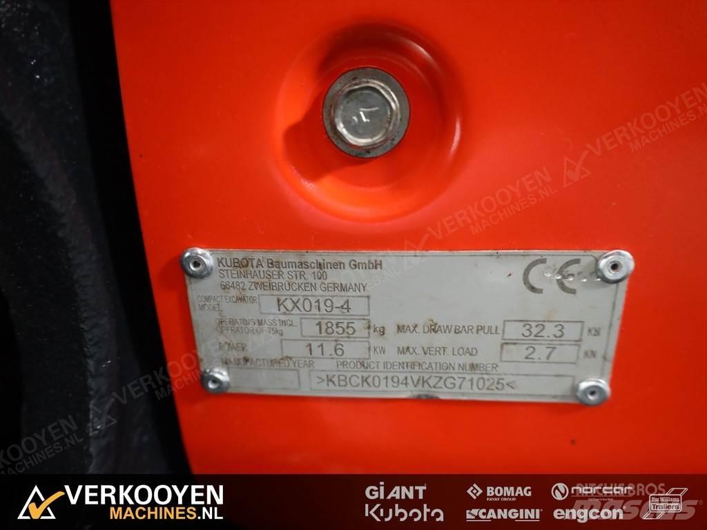 Kubota KX019-4 Mini ekskavatoriai < 7 t