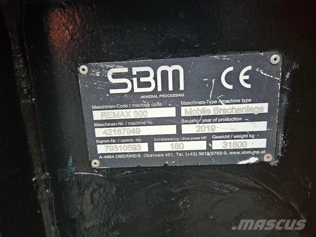 SBM Remax 300 Mobilūs smulkintuvai