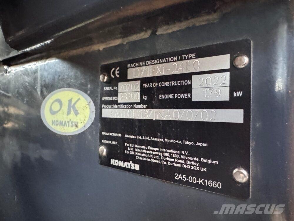 Komatsu D71 PXi-24EO Vikšriniai buldozeriai