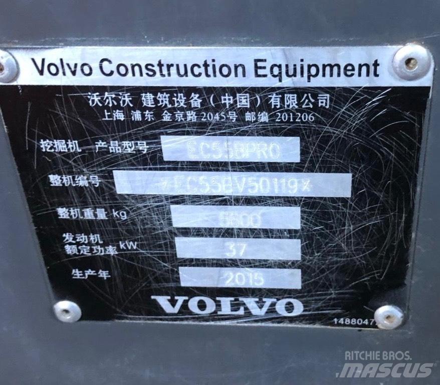 Volvo ECR 55 Mini ekskavatoriai < 7 t