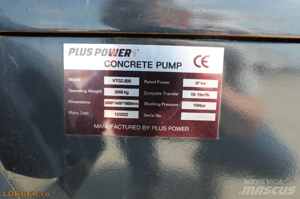 Plus Power VTGZ - 20S Betono siurbliai