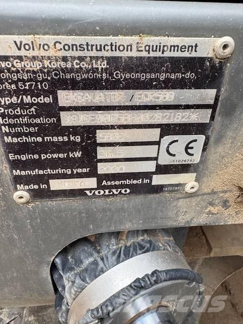 Volvo ECR58D Mini ekskavatoriai < 7 t
