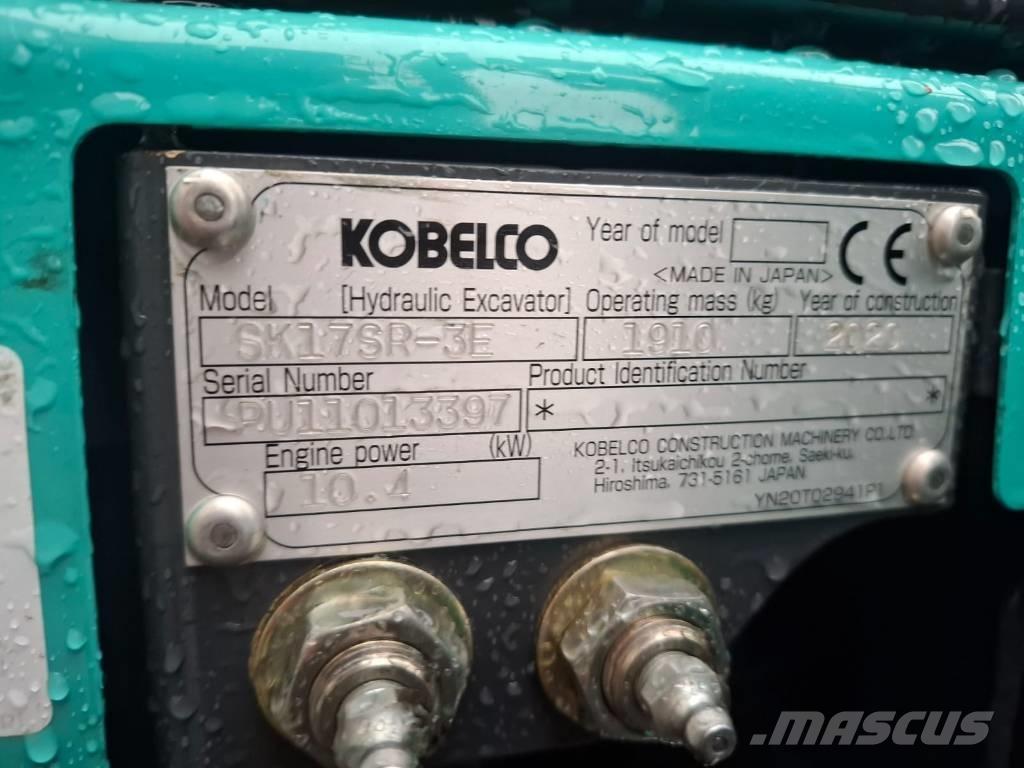 Kobelco SK 17 SR-3E Mini ekskavatoriai < 7 t