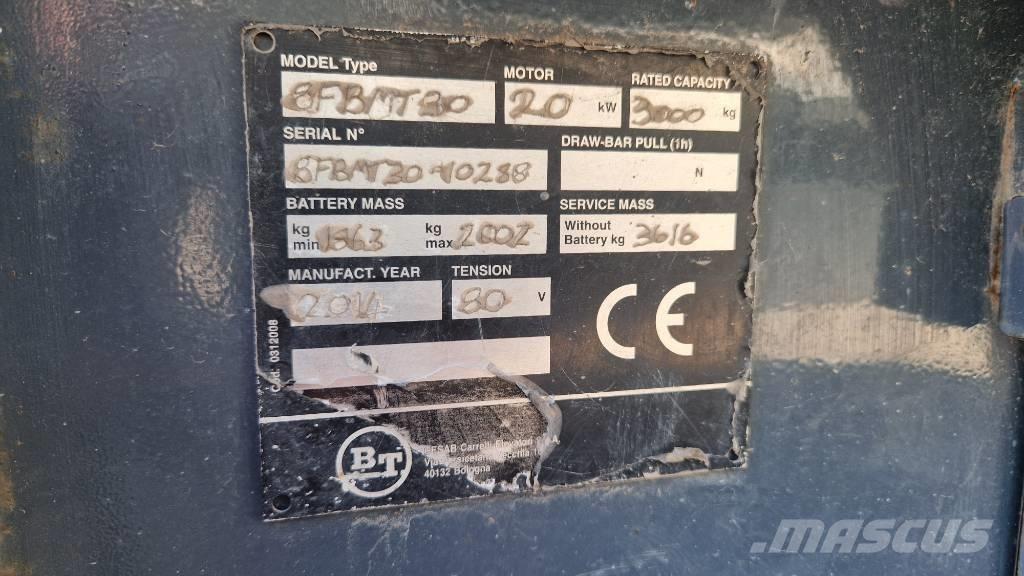 Toyota 8 FBMT 30 Elektriniai šakiniai krautuvai