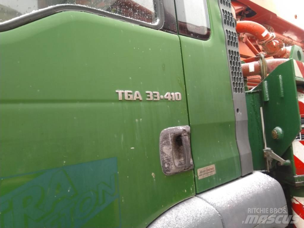 MAN TGA 33.410 Betono siurbliai