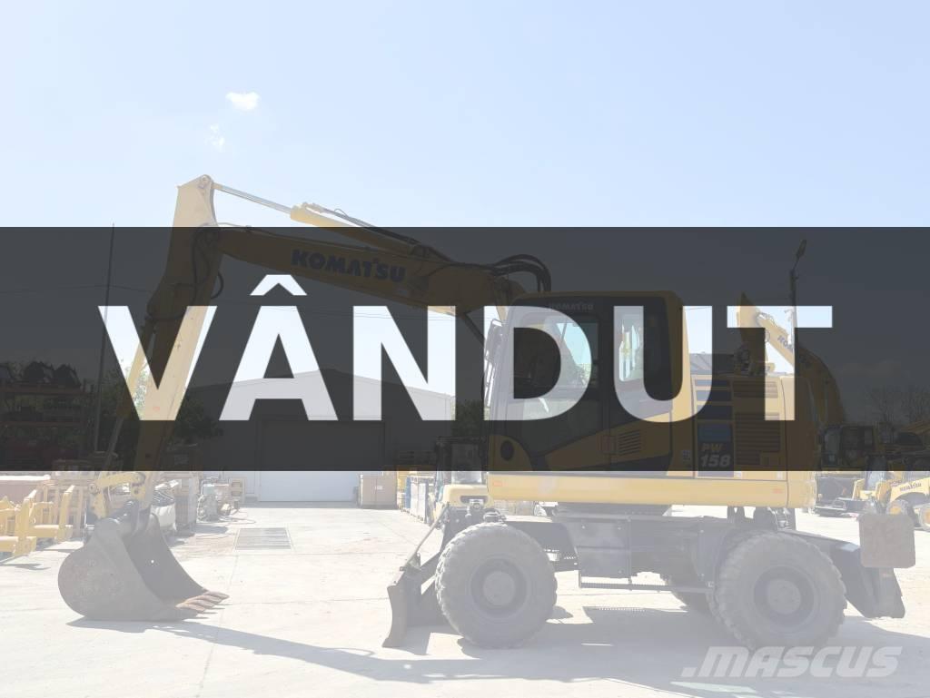 Komatsu PW 158-11 Ratiniai ekskavatoriai