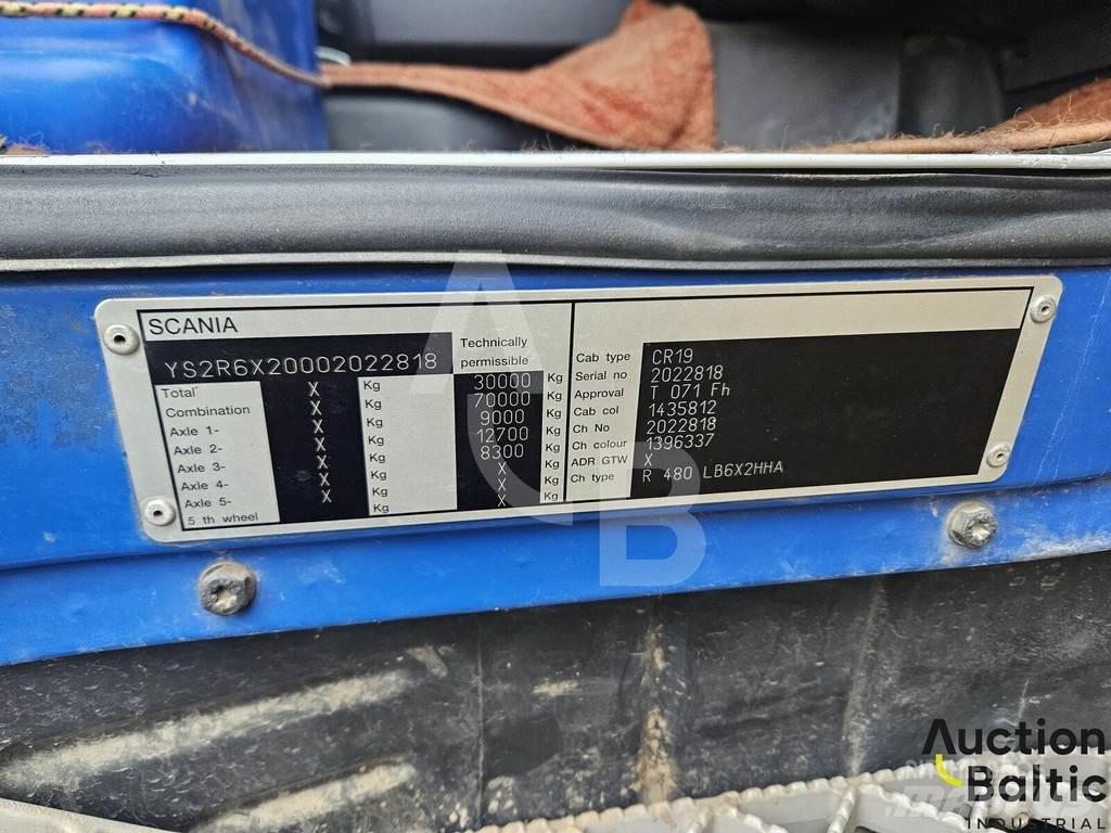 Scania R 480 Savivarčių priekabų vilkikai