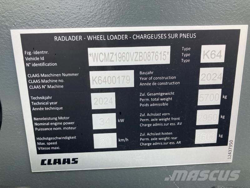 CLAAS TORION 530 Naudoti ratiniai krautuvai