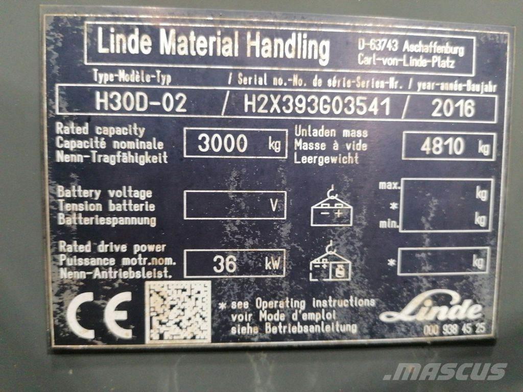 Linde H30D-02 Dyzeliniai krautuvai