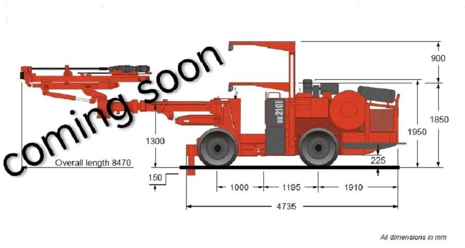 Sandvik DD 210 Tunelių ir požeminės kasybos grąžtai