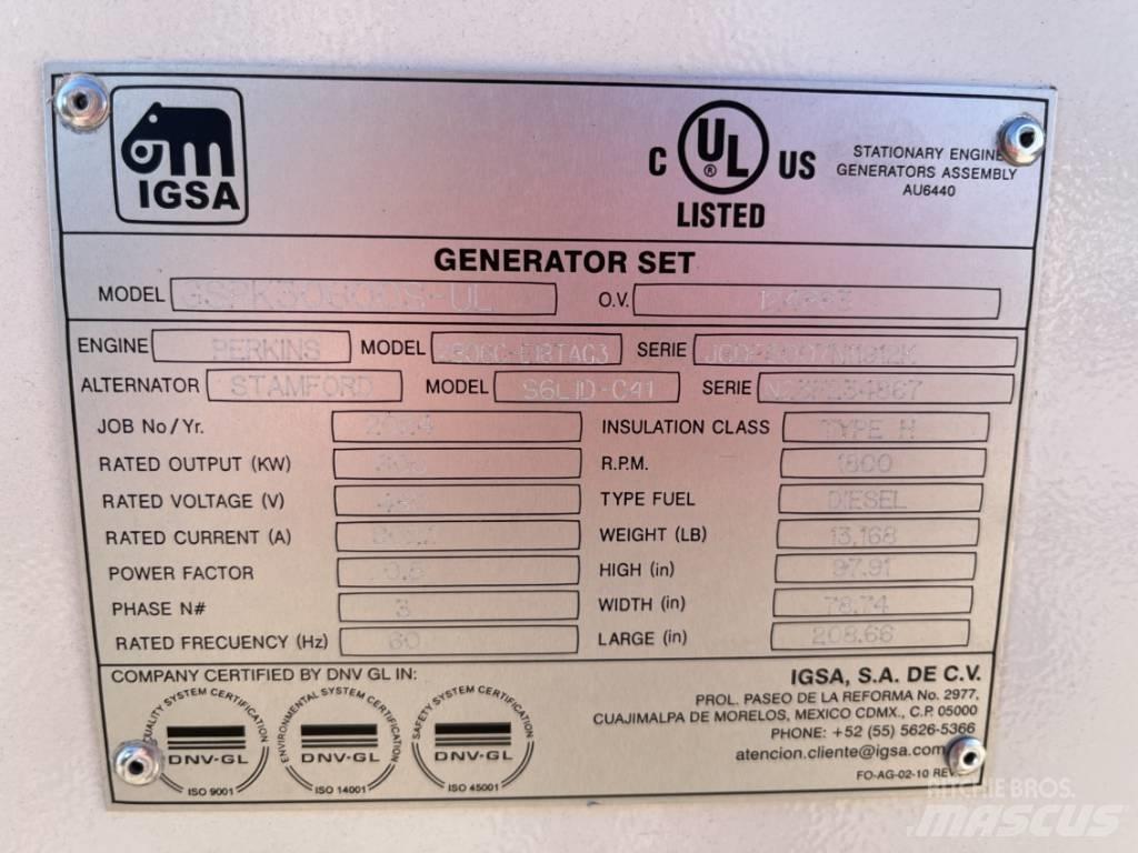  IGSA  GSPK20600L-UL Dyzeliniai generatoriai