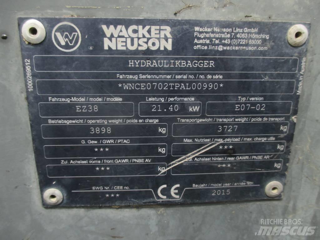 Wacker Neuson EZ 38 Vikšriniai ekskavatoriai