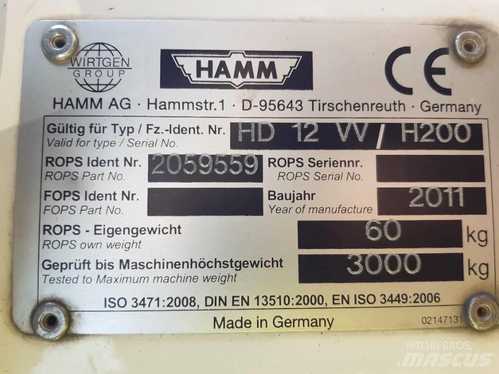 Hamm HD 12 VV Porinių būgnų volai