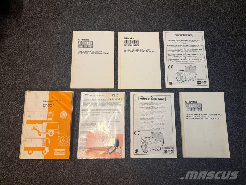 Atlas Copco QAS 78 Dyzeliniai generatoriai