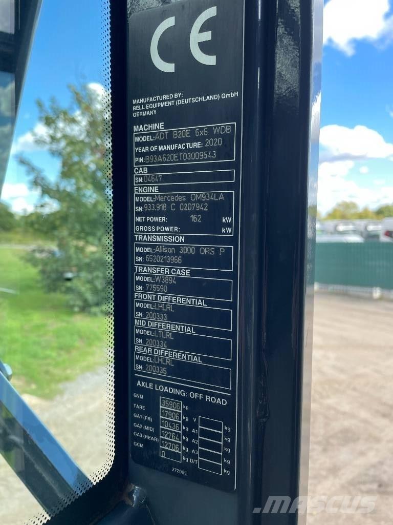 Bell B20E Karjeriniai savivarčiai