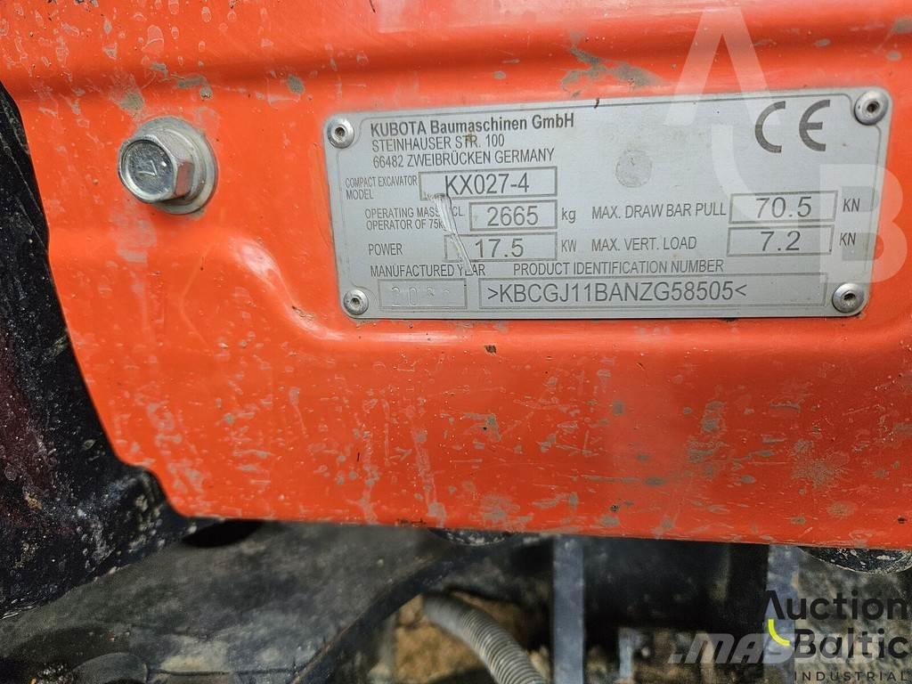 Kubota KX 027-4 Mini ekskavatoriai < 7 t