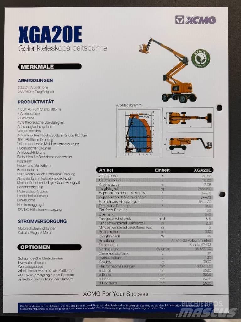 XCMG XGA 20 E Alkūniniai keltuvai
