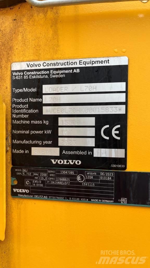 Volvo L70H Naudoti ratiniai krautuvai