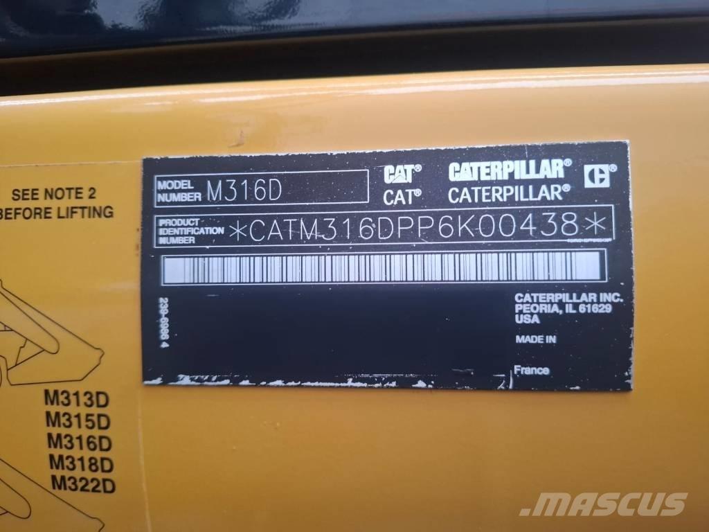 CAT 316D Ratiniai ekskavatoriai