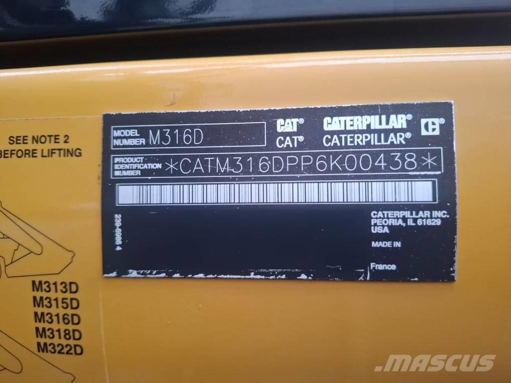CAT M 316 D Ratiniai ekskavatoriai