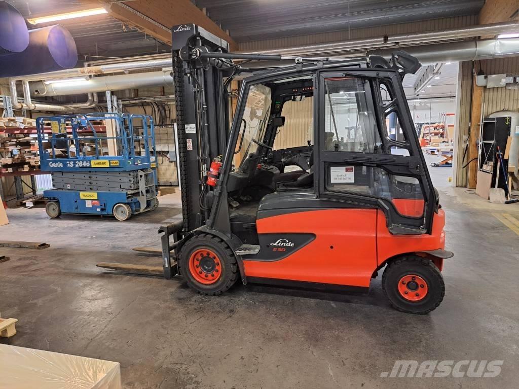 Linde E50HL-01 Elektriniai šakiniai krautuvai