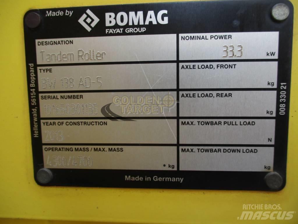 Bomag BW 138 AD-5 Porinių būgnų volai