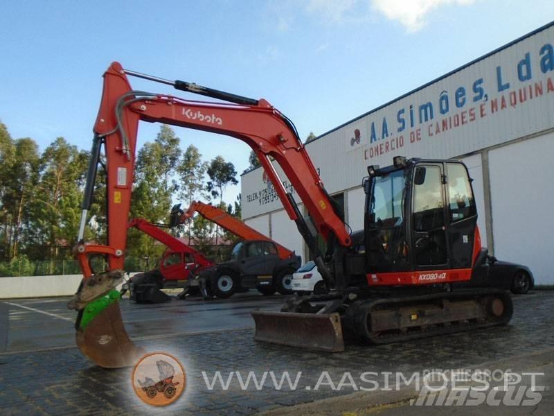 Kubota KX 080-4 Vidutinės galios ekskavatoriai 7-12 t