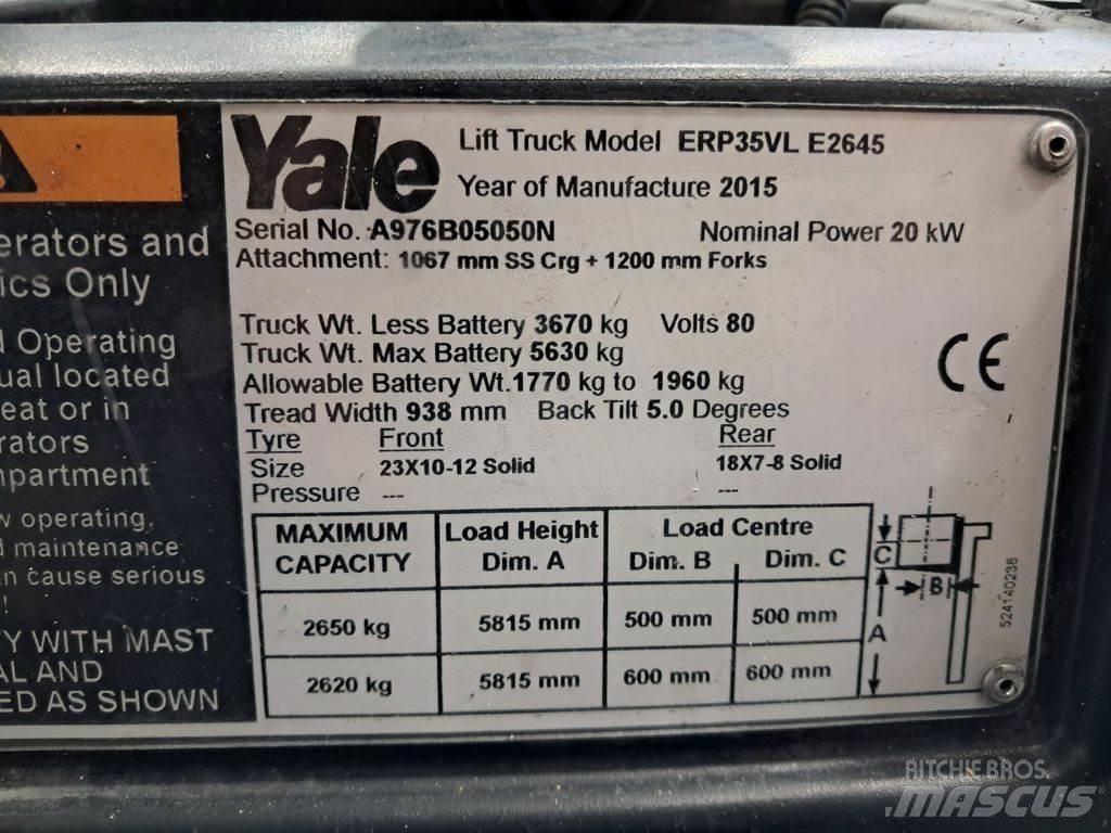 Yale ERP35VL Elektriniai šakiniai krautuvai