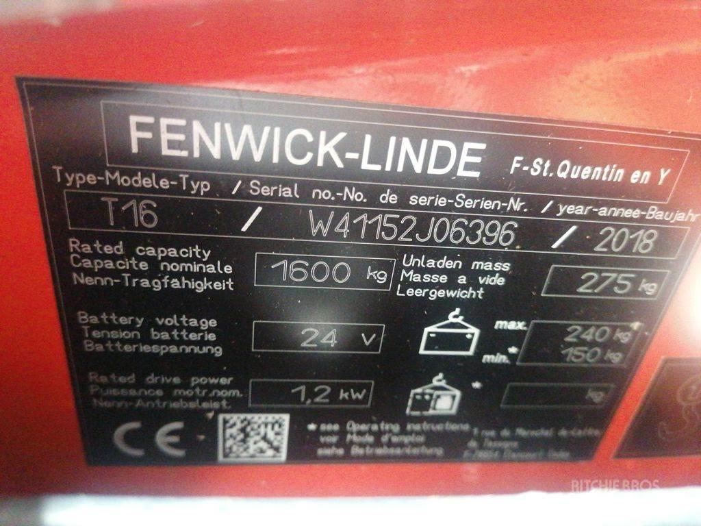 Linde T16 Mažų aukščių keltuvai