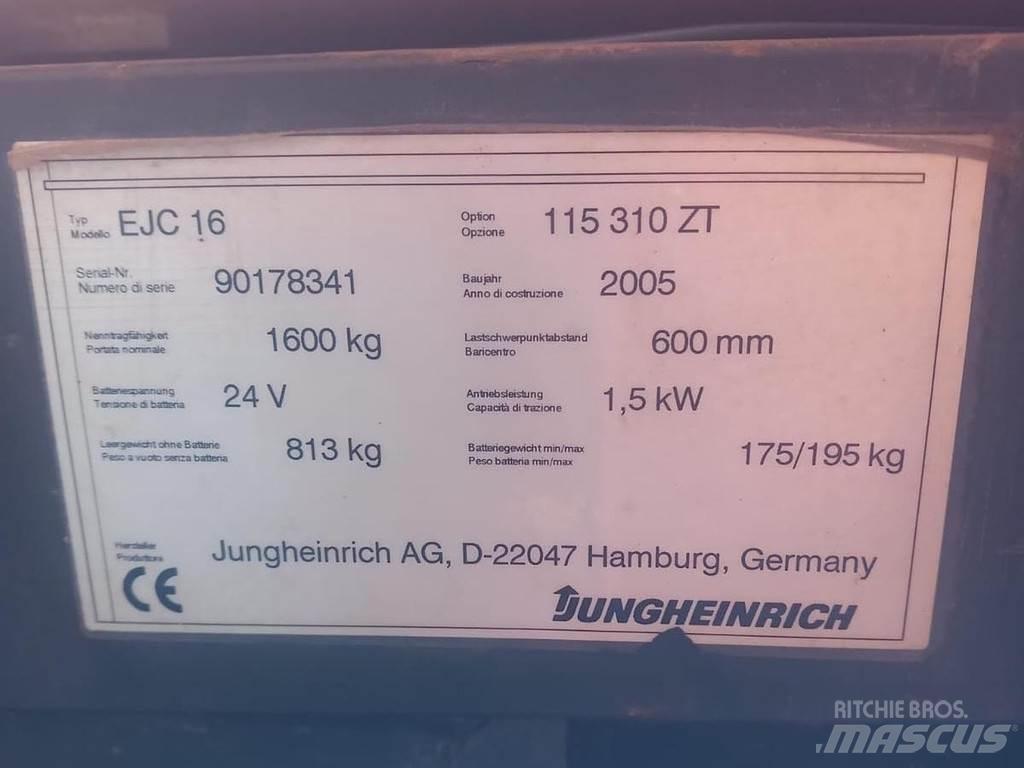 Jungheinrich ECJ16 Rankiniai hidrauliniai vėžimėliai