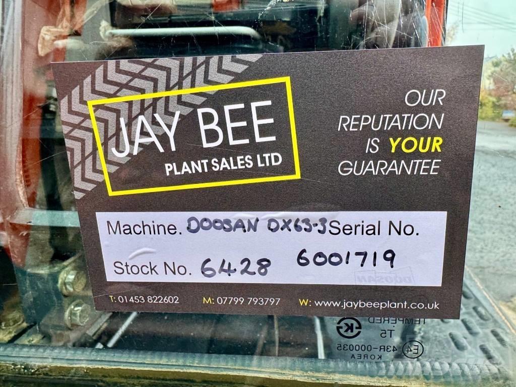 Doosan DX 63 R Mini ekskavatoriai < 7 t