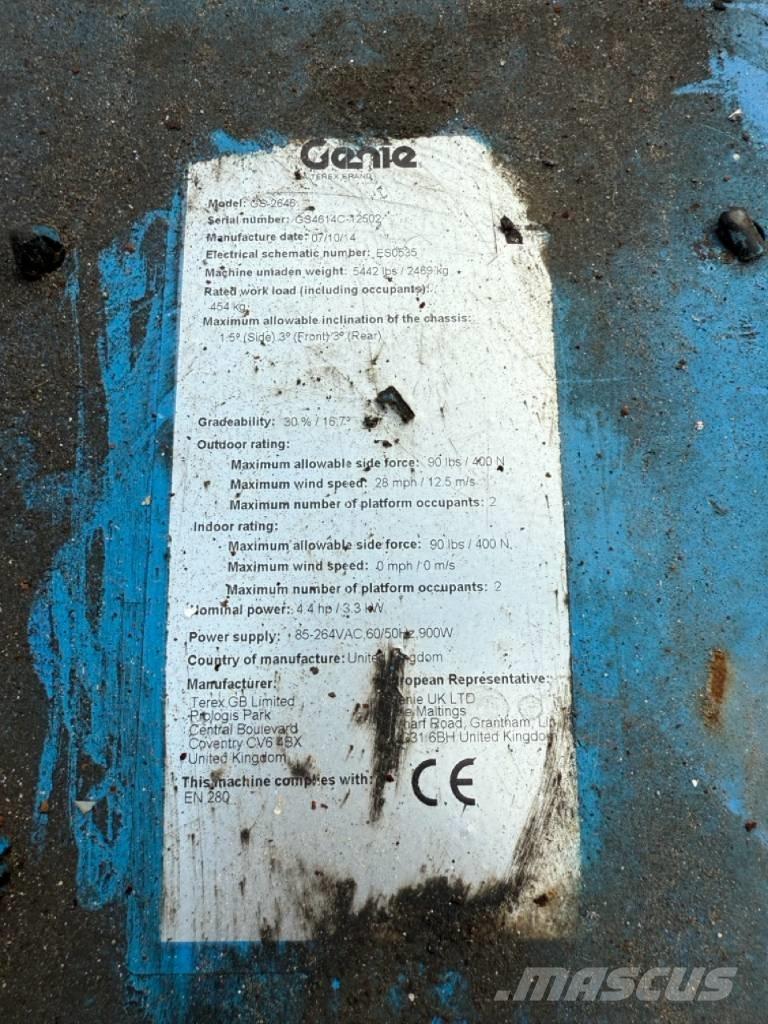 Genie GS2646 Žirkliniai keltuvai