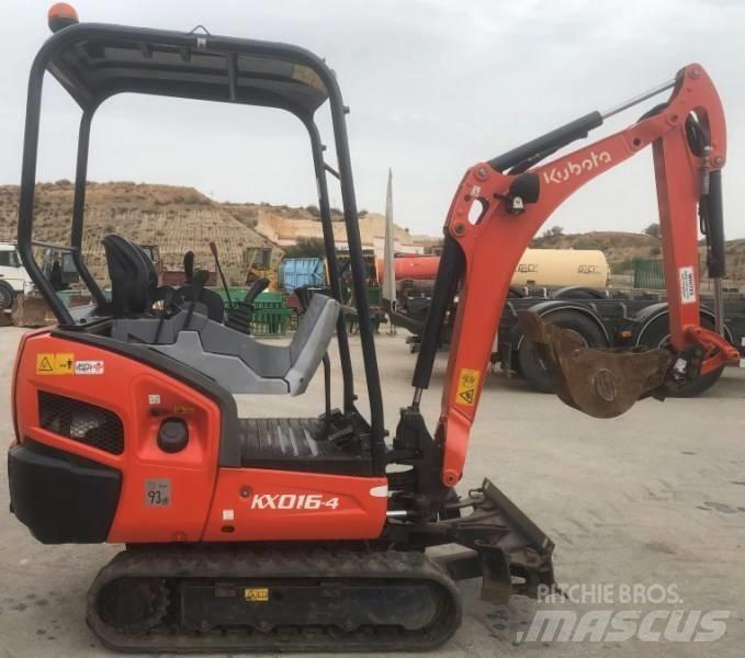 Kubota kx016-4 Mini ekskavatoriai < 7 t