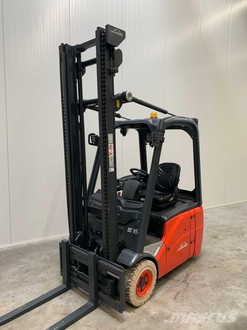 Linde E16C Elektriniai šakiniai krautuvai