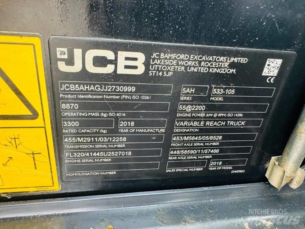 JCB 533-105 Teleskopiniai krautuvai