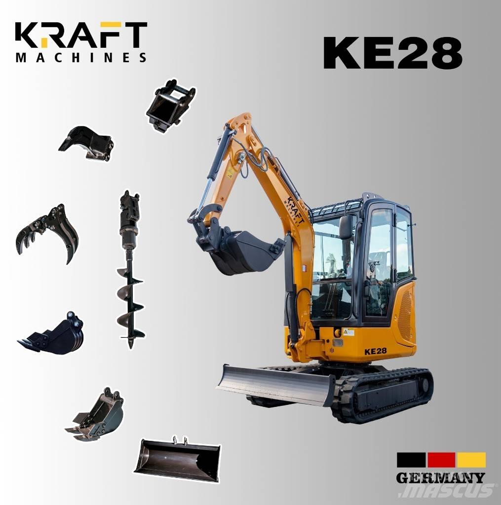 Kraft KE28 Mini ekskavatoriai < 7 t