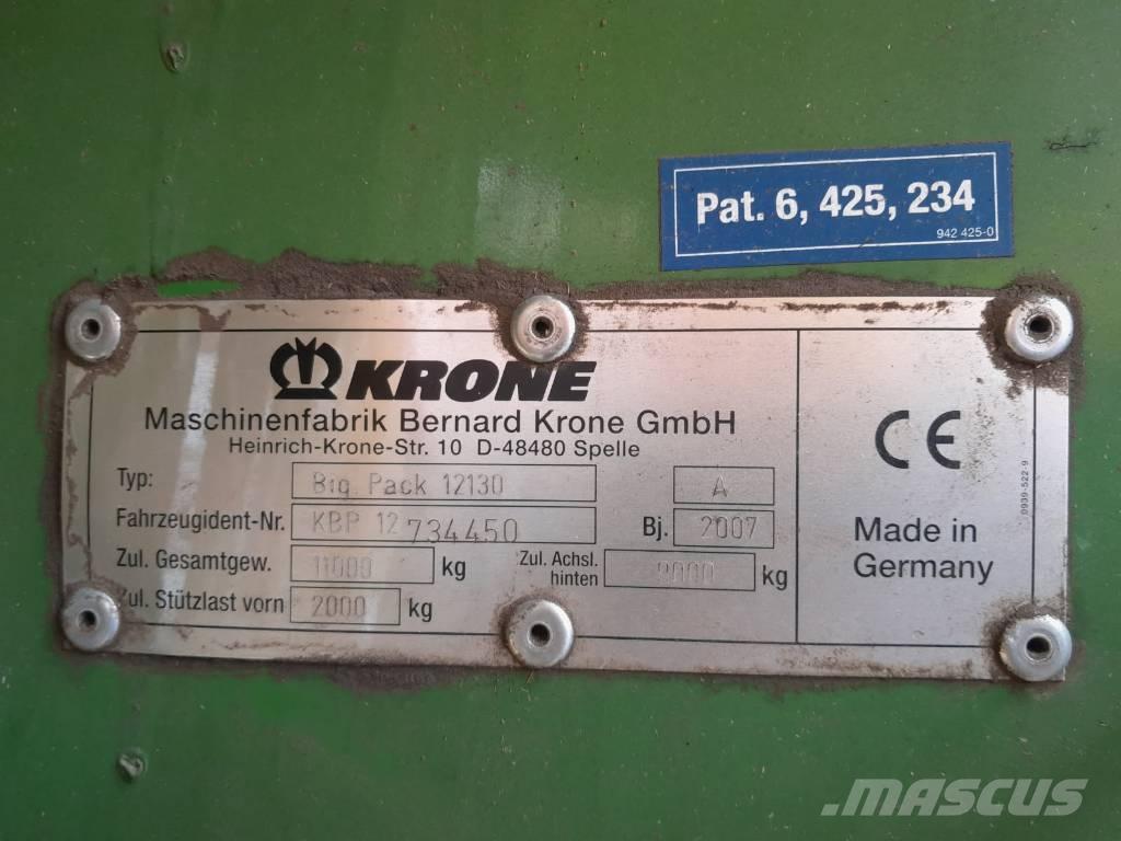 Krone Big Pack 12130 Stačiakampių ryšulių presai