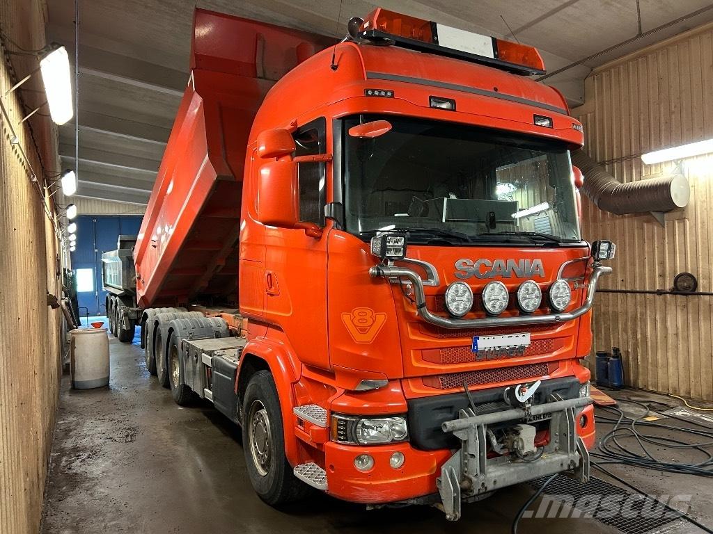 Scania R 520 LB Savivarčių priekabų vilkikai