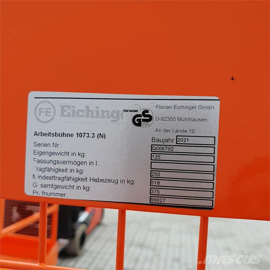 Eichinger 107.3 Ant priekabų montuojamos kėlimo platformos