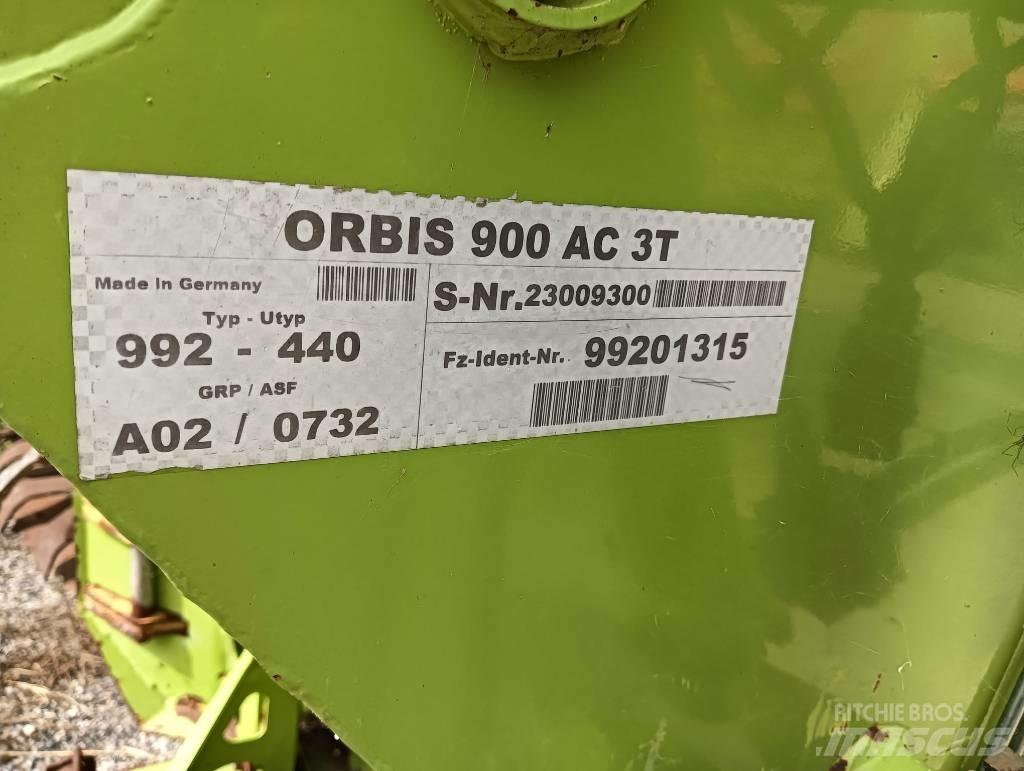 CLAAS Orbis 900 AC Derliaus nuėmimo kombainų galvos