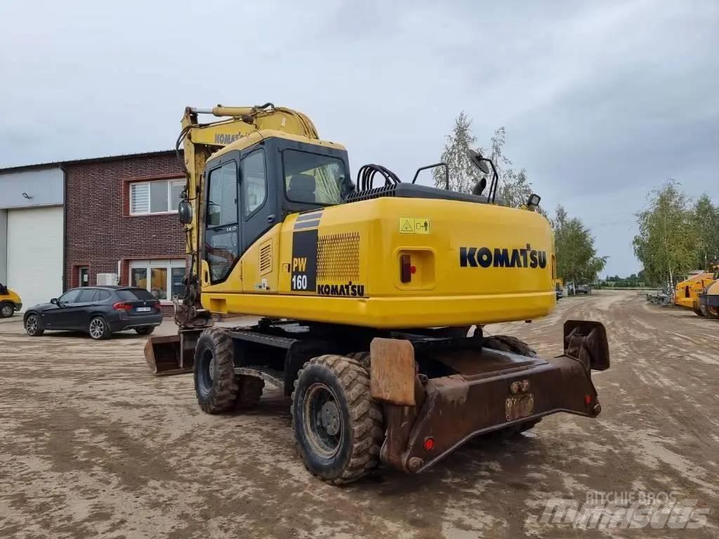 Komatsu PW 160-7 Ratiniai ekskavatoriai