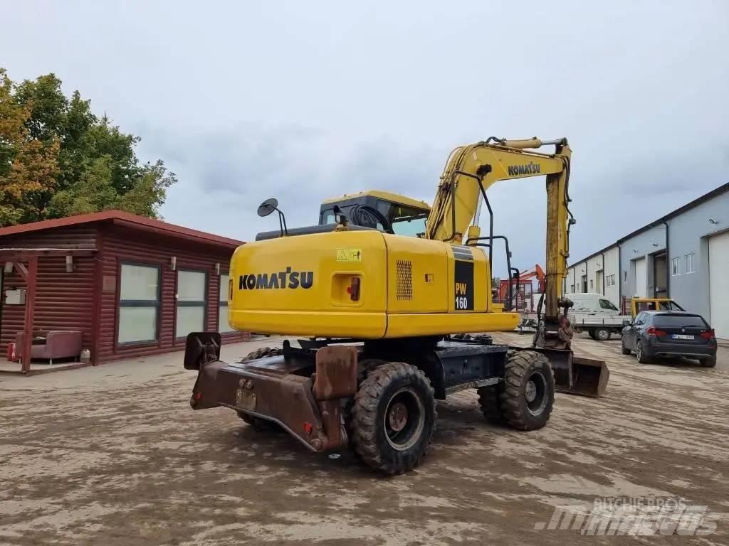 Komatsu PW 160-7 Ratiniai ekskavatoriai