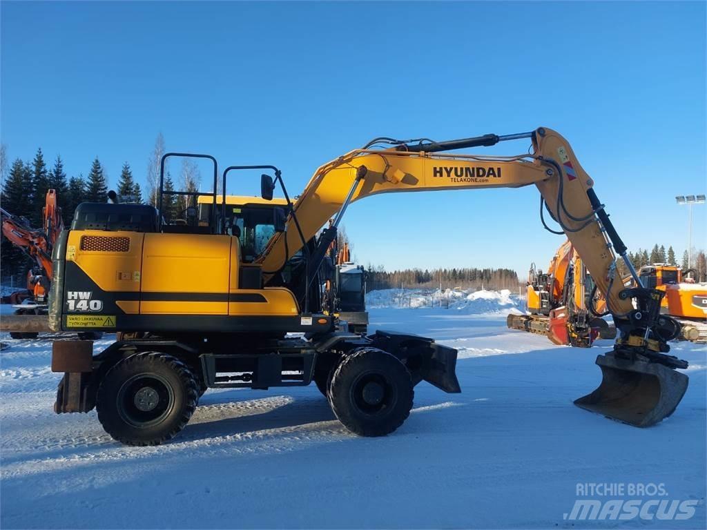 Hyundai HW140 Ratiniai ekskavatoriai