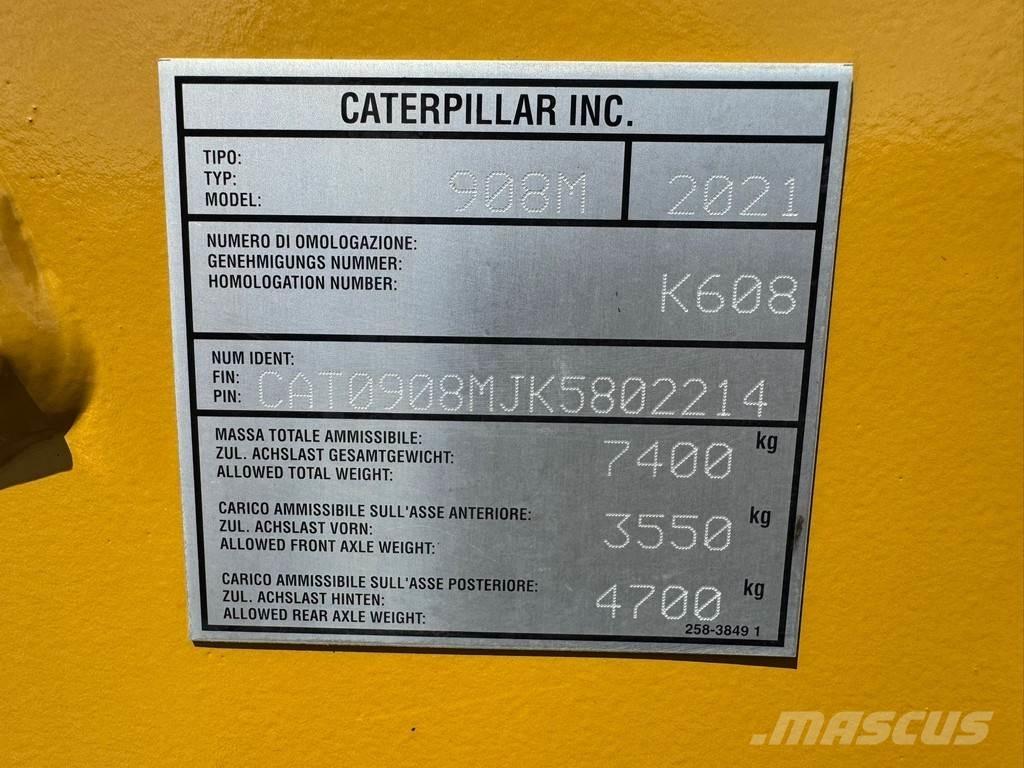 CAT 908M CE + EPA Naudoti ratiniai krautuvai
