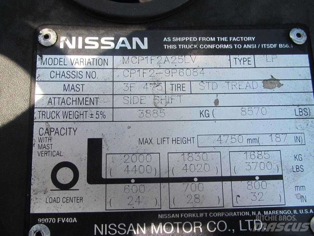 Nissan MCP1F2A25LV Visureigiai krautuvai