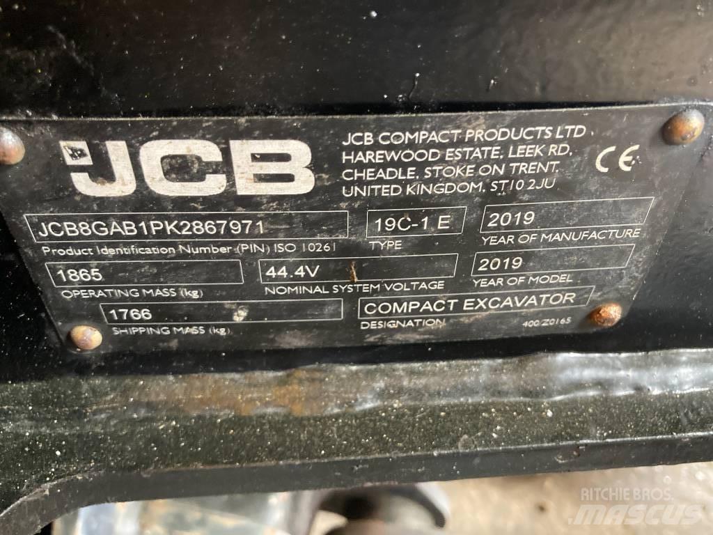 JCB 19C-1ETEC Mini ekskavatoriai < 7 t